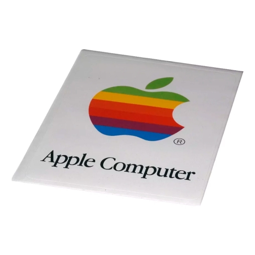 Adesivo Vintage Logomarca Apple Computer